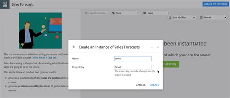 dataiku tutorial|Dataiku Applications.